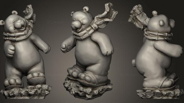 Игрушки (Белый медведь 3D, TOYS_0047) 3D модель для ЧПУ станка
